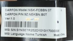 Msı GS63VR Orijinal Üst Kasa Klavye Palmrest V143422FK1 3076K1C214Y311