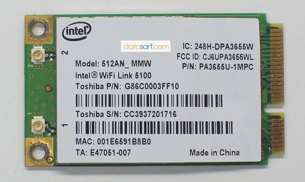 Toshiba Satellite A350 A350D A355 A355D Wireless Kart