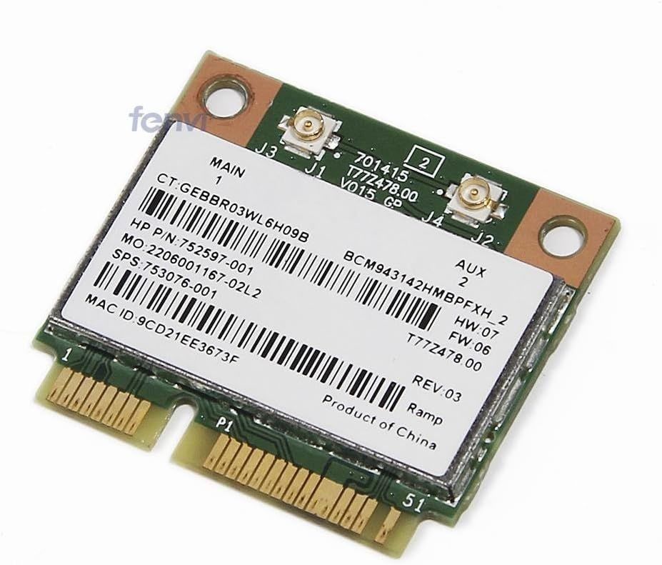Hp 15-P210NT Orijinal Wireless Kart BCM943142HM 753076-001 753076-005
