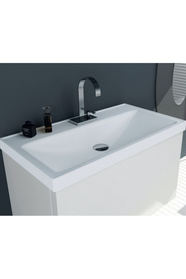 Karen Banyo Sky 80 Cm, Dolap Uyumlu Seramik Lavabo