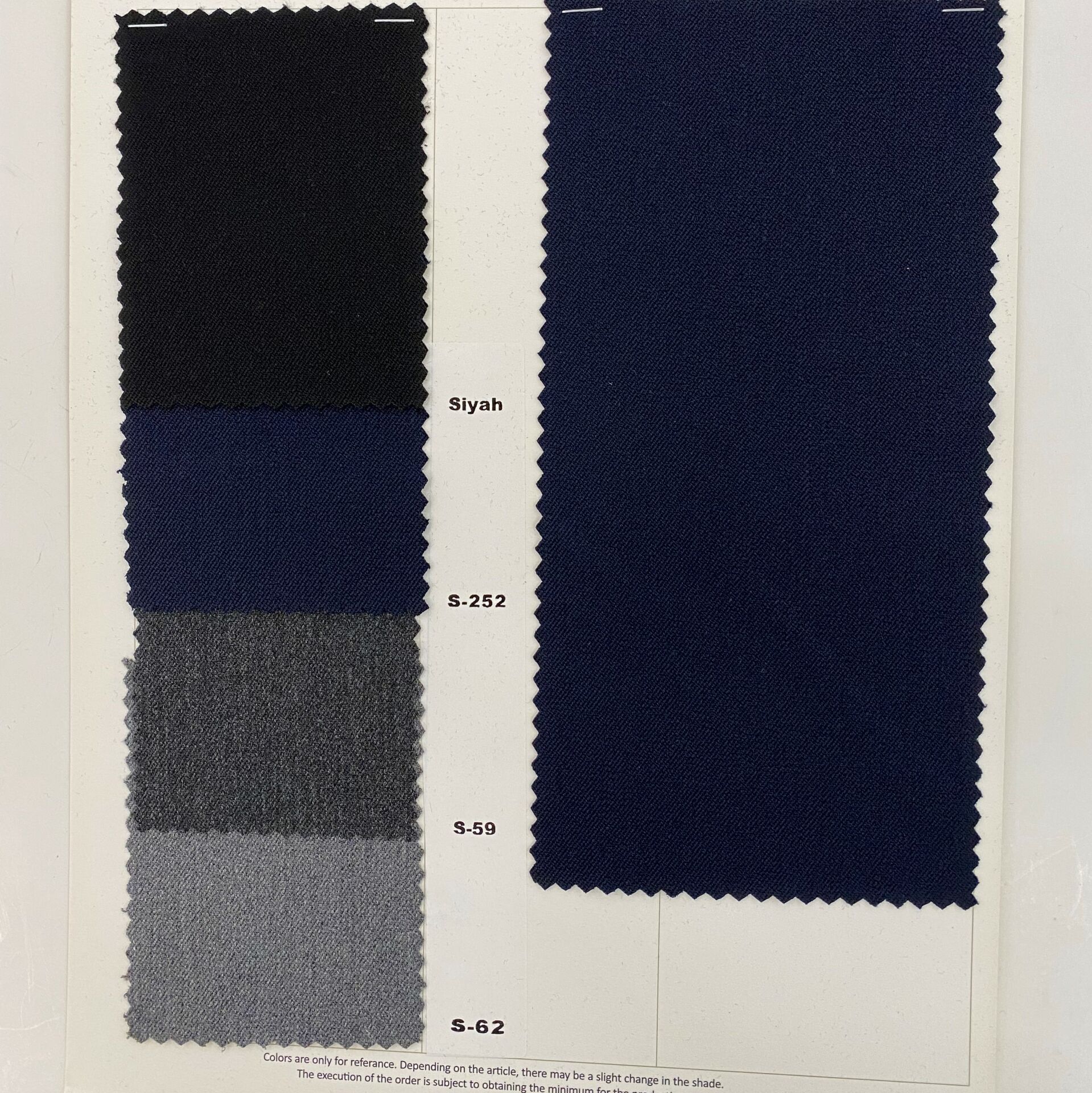 Super Lux Lycra ( Polyester - Viskon ) Kartela