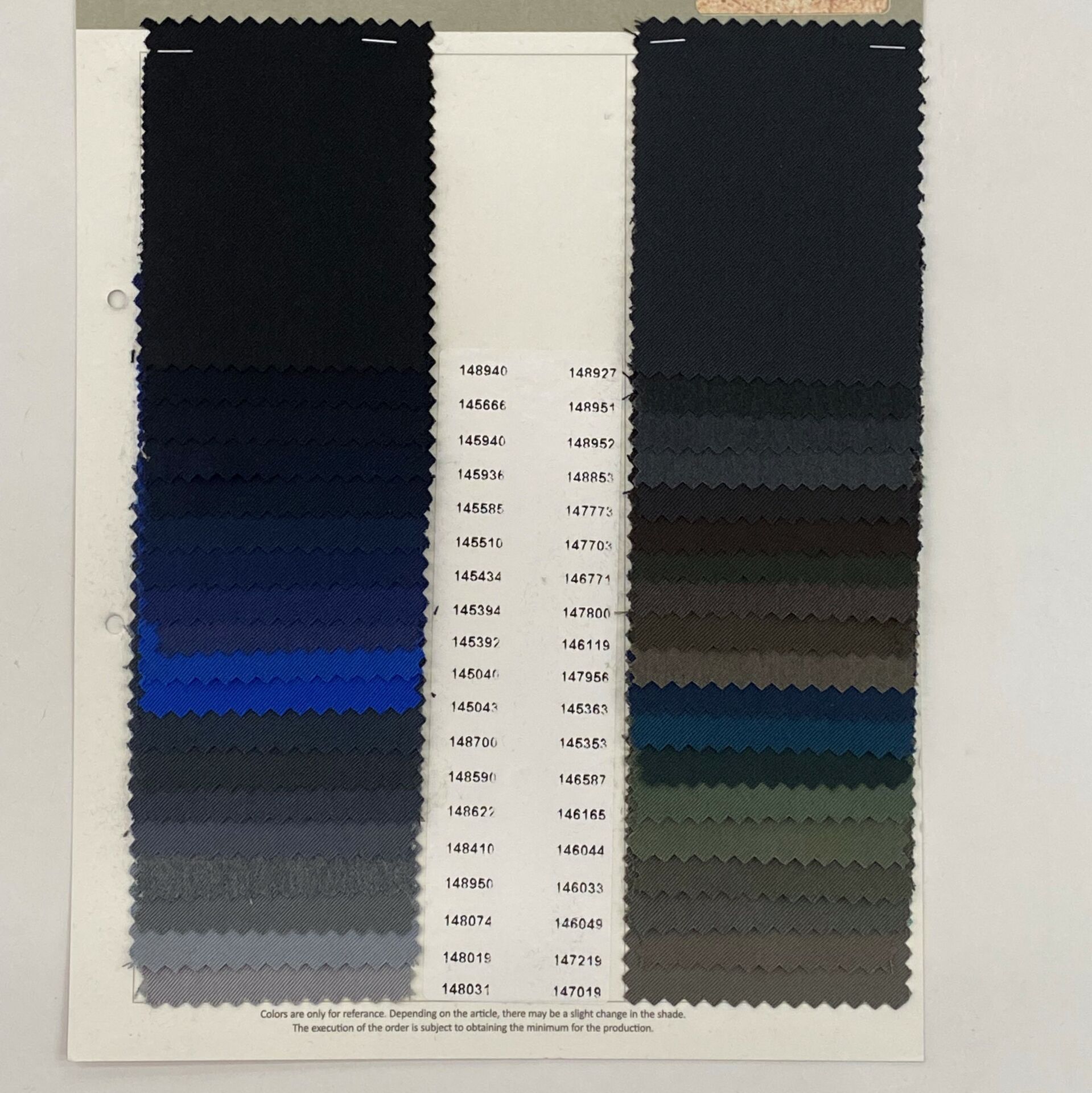 Bahar Gabardin ( Polyester - Viskon ) Kartela