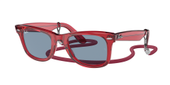 Ray-Ban  -  RB2140 - Wayfarer  661456 - Şeffaf kırmızı