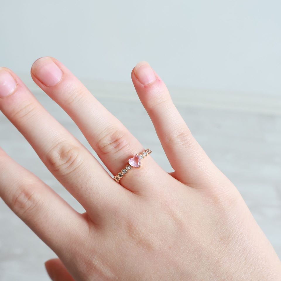 Glow Yüzük Silver - Pembe