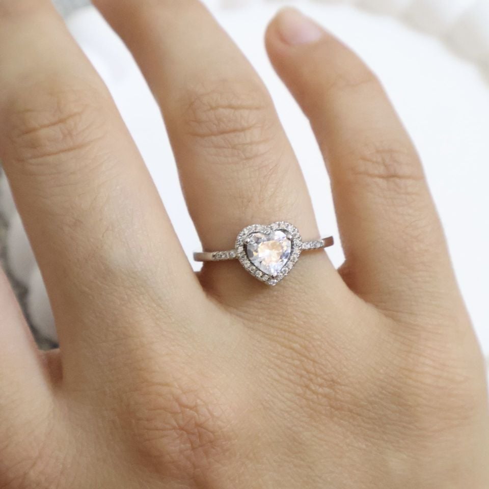 Pandora Model Yüzük Silver - mavi