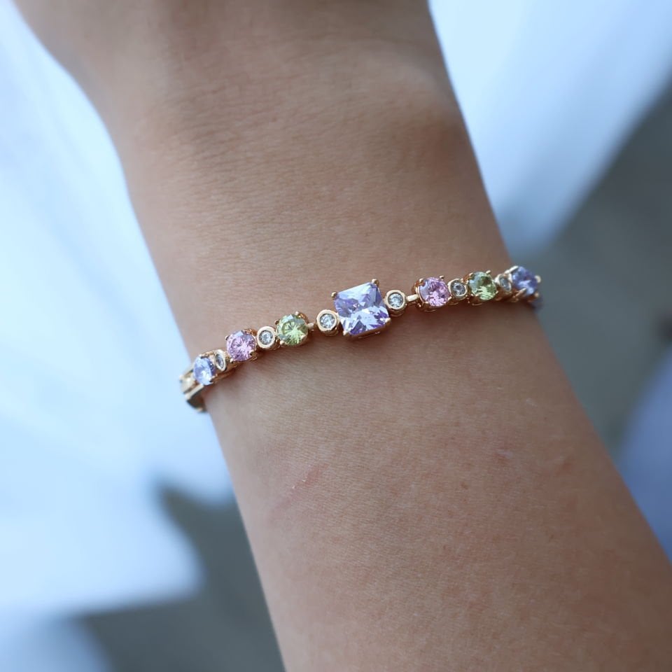 Ember Bileklik 14K Gold - Renkli
