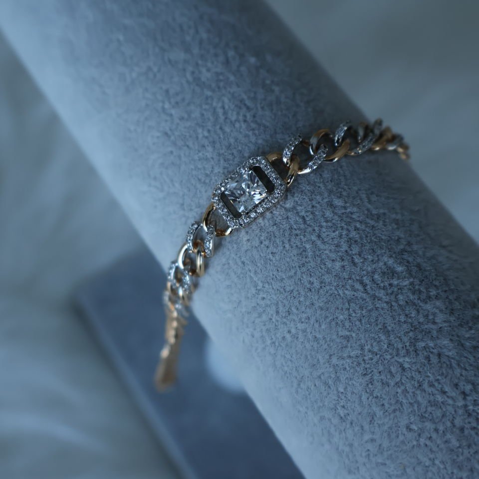 Grandeur Bileklik 14K Gold + Silver (Çift Renkli)