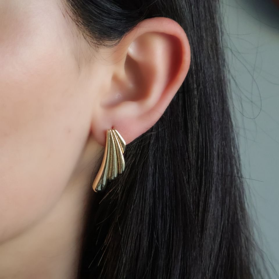 Hailey - 1 Küpe Gold