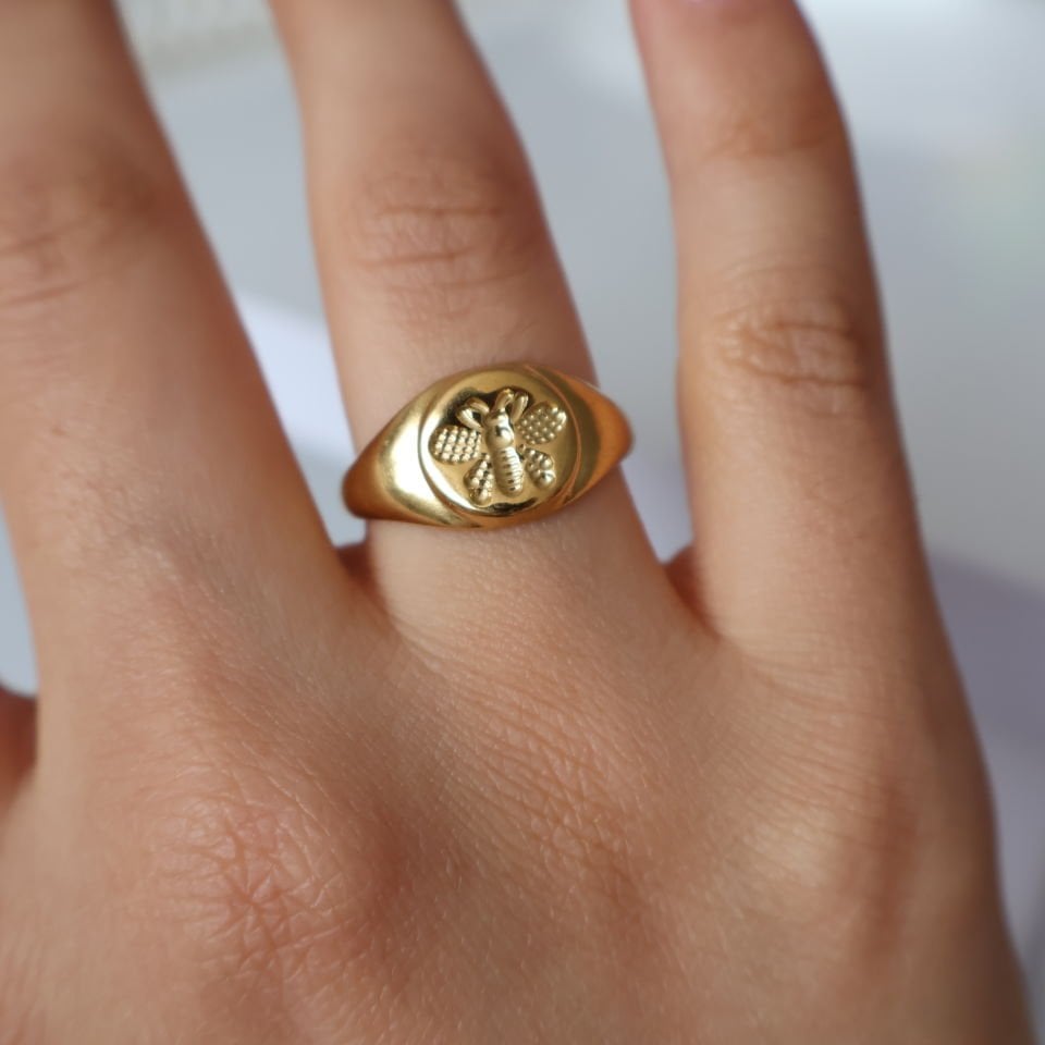 Castelle Çelik Yüzük Arı - Gold