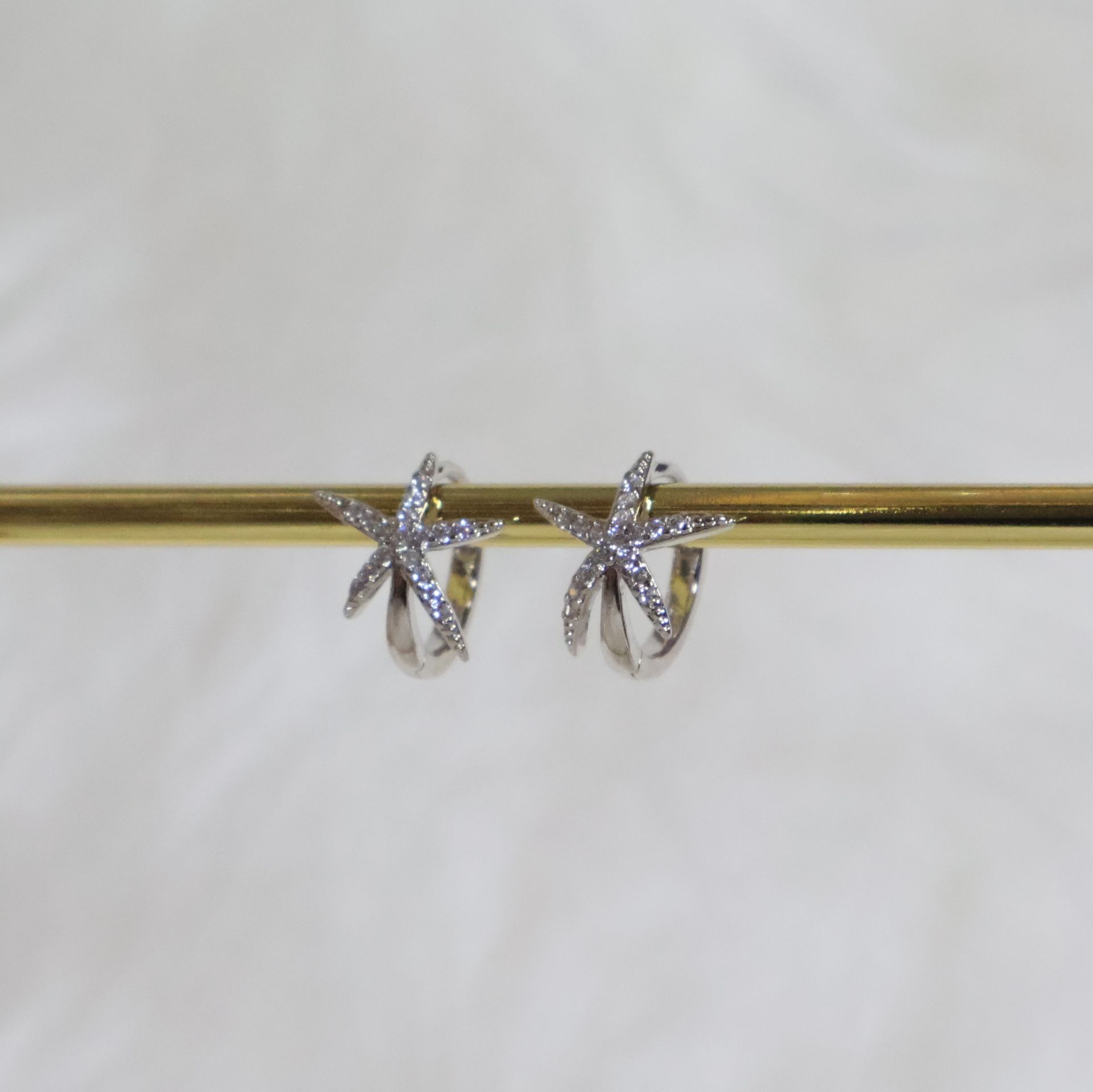 Deniz Yıldızı Küpe Silver