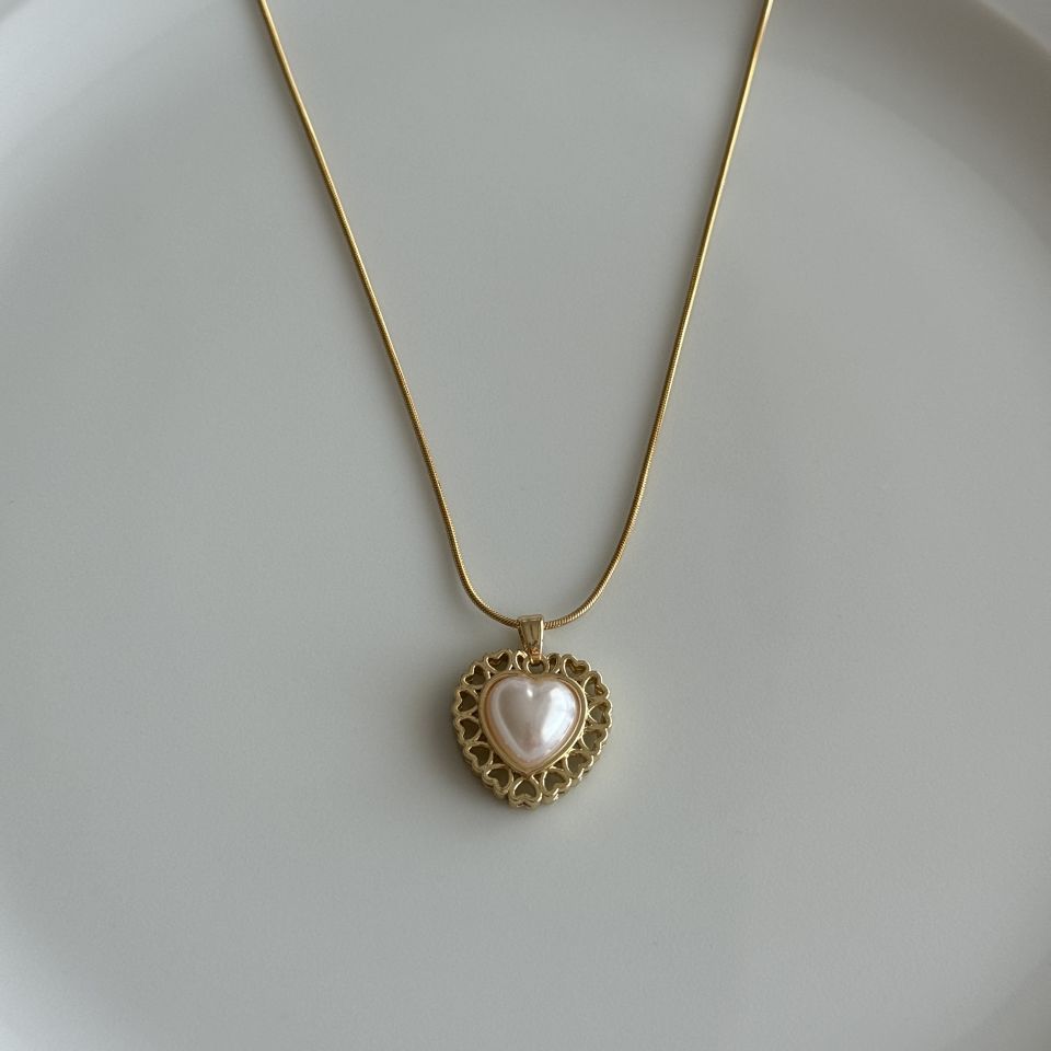 Many Hearts Çelik Kolye 18K Gold