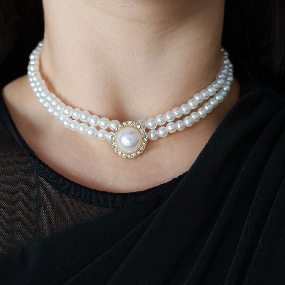 Vintage Choker Kolye TAŞLI