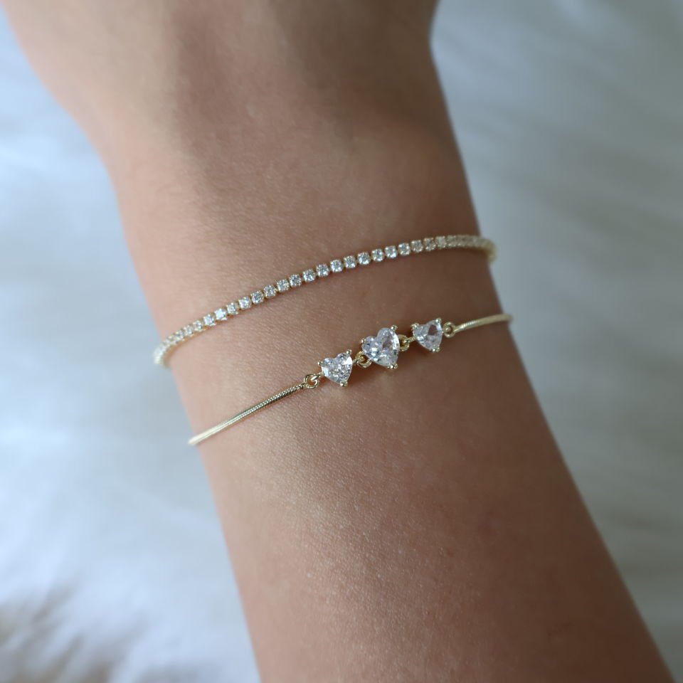 2'li Fine Bileklik 18K Gold