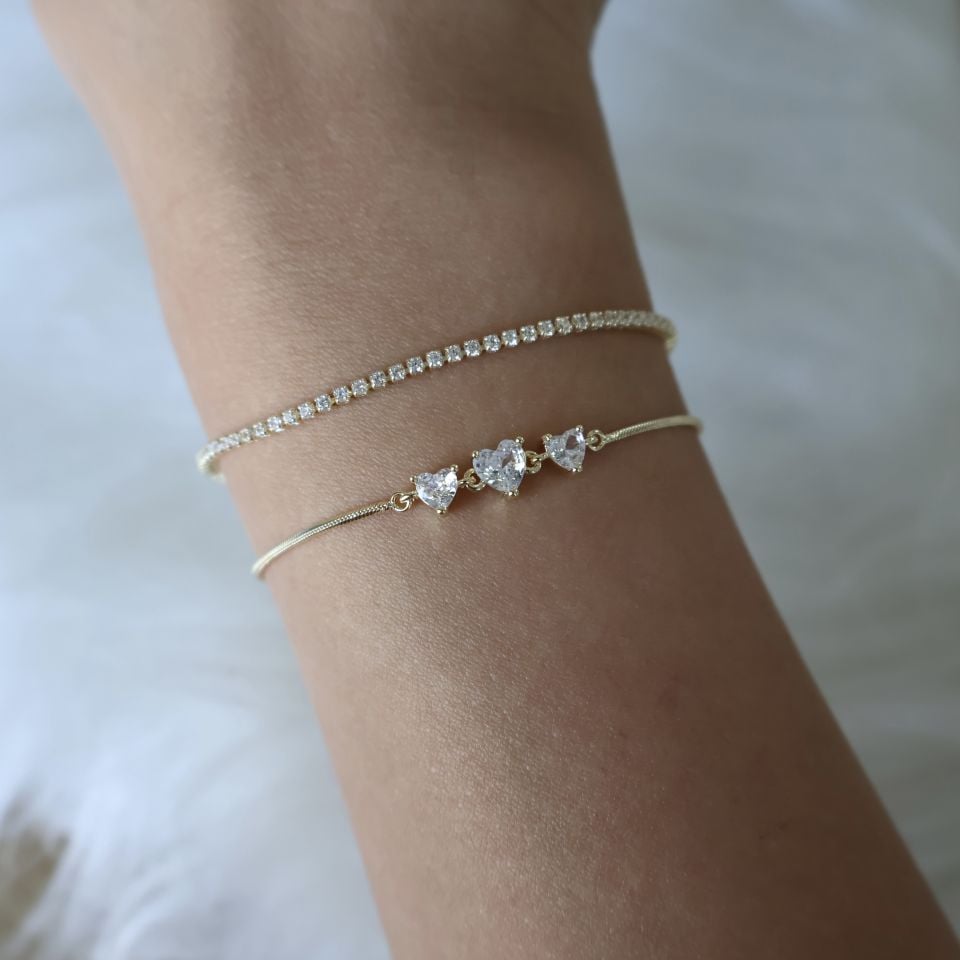 2'li Fine Bileklik 18K Gold