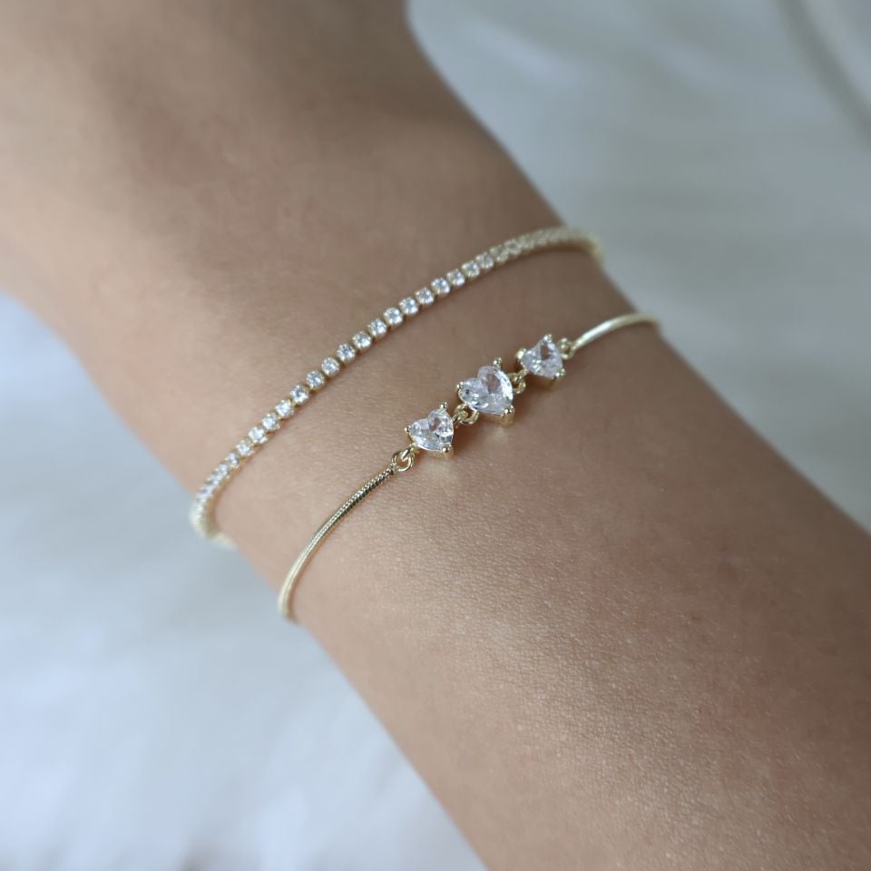 2'li Fine Bileklik 18K Gold