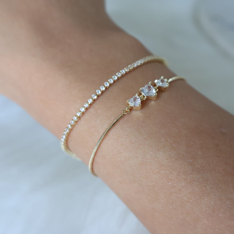 2'li Fine Bileklik 18K Gold
