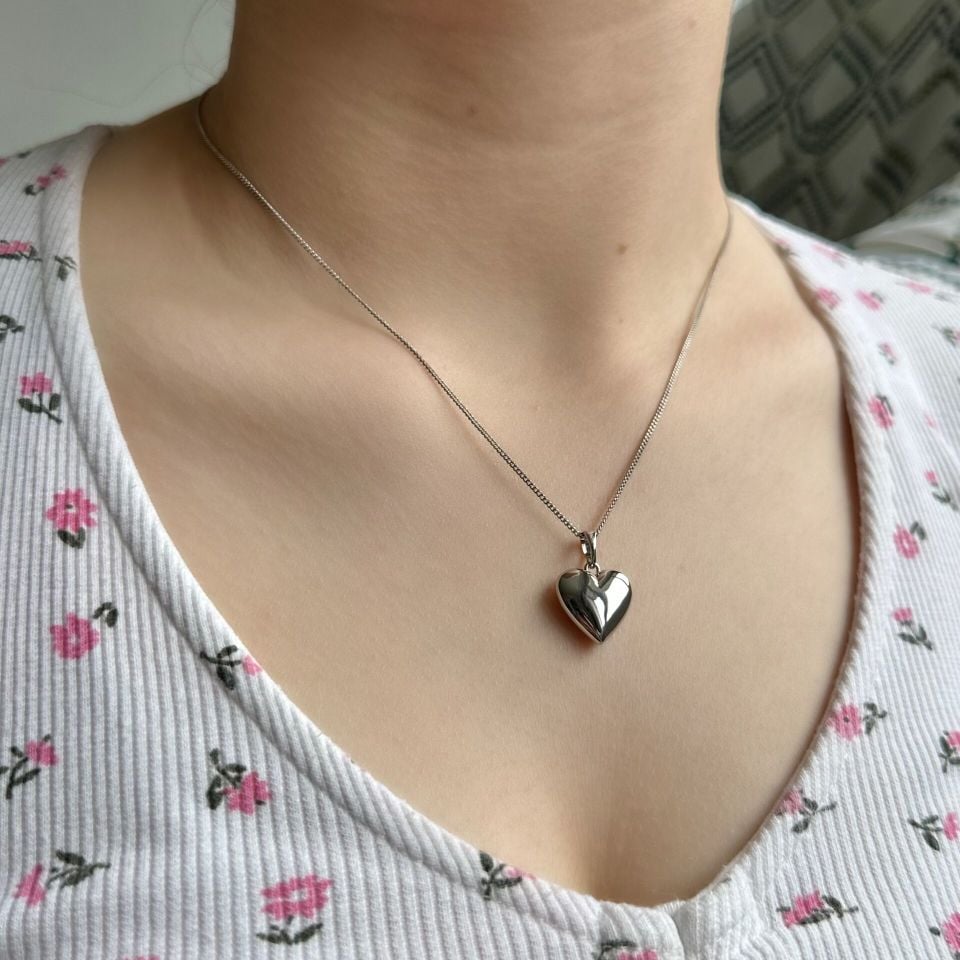 Royal Princess Heart Kolye Küçük - Silver