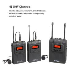 Boya BY-WM8 Çift Vericili Prof. Wireless Mikrofon