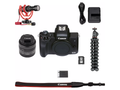 Canon EOS M50 Mark II EF-M 15-45mm IS STM Lens Vlogger Kit