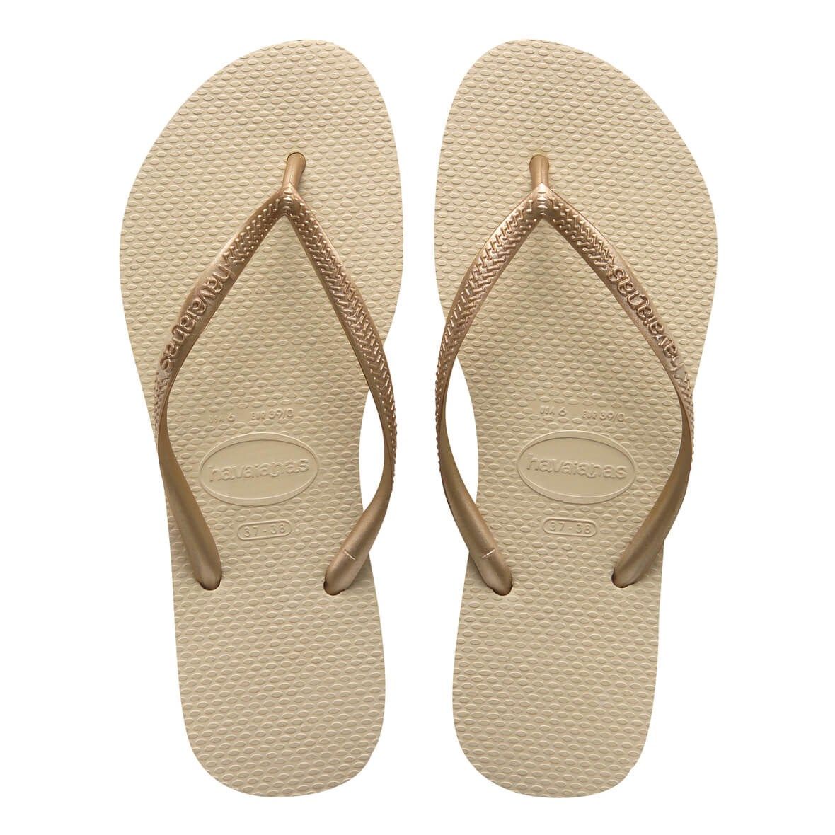 Slim Sand Gray/Light Golden Kadın Terlik