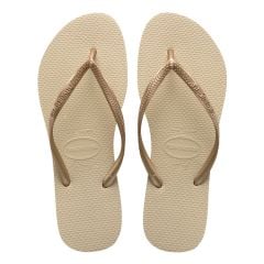 Slim Sand Gray/Light Golden Kadın Terlik
