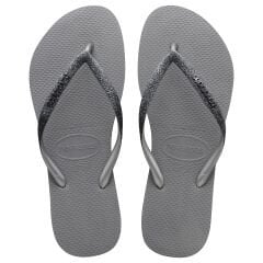Slim Sparkle II Steel Grey Kadın Terlik
