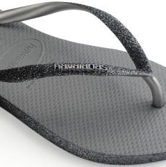 Slim Sparkle II Steel Grey Kadın Terlik