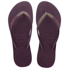 Slim Sparkle II Aubergine Kadın Terlik