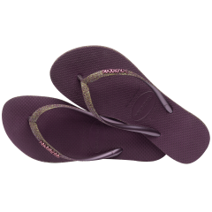 Slim Sparkle II Aubergine Kadın Terlik