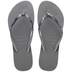 Slim Glitter II Steel Grey Kadın Terlik