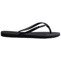 Slim Glitter II Black Dark Grey Kadın Terlik