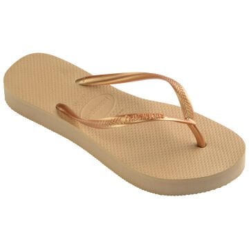 Slim Flatform Gold Kadın Terlik