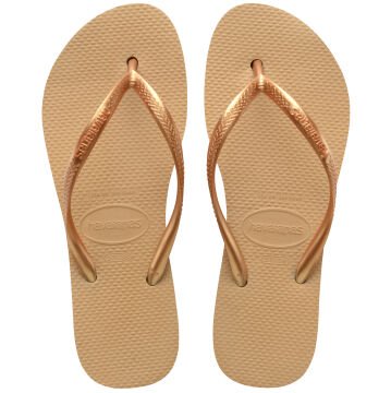 Slim Flatform Gold Kadın Terlik