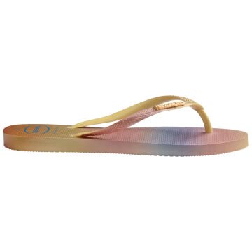 Slim Gradient Sunset Yellow Pixel Kadın Terlik 35-36