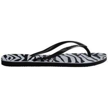 Slim Animals Glitter Black Kadın Terlik