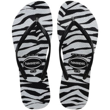 Slim Animals Glitter Black Kadın Terlik