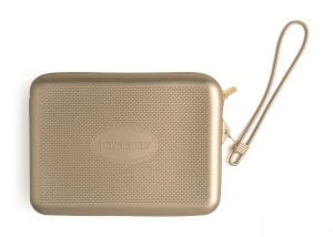 Beach Necessaire Metalik Krem Plaj Çantası