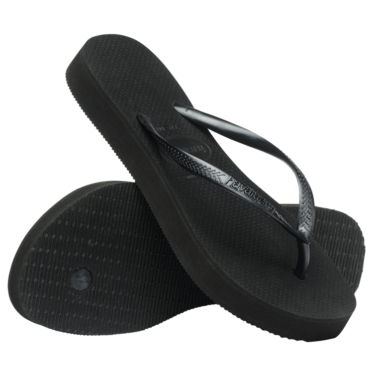Slim Flatform Siyah Kadın Terlik