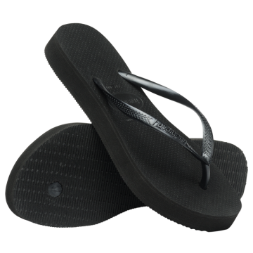 Slim Flatform Siyah Kadın Terlik