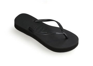 Slim Flatform Siyah Kadın Terlik
