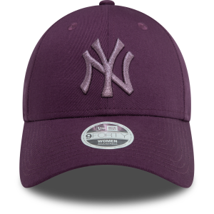 New York Yankees Kadın Metalik Logo Mor 9FORTY Şapka 60580749