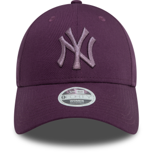 New York Yankees Kadın Metalik Logo Mor 9FORTY Şapka 60580749