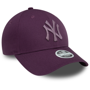 New York Yankees Kadın Metalik Logo Mor 9FORTY Şapka 60580749