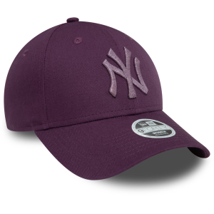 New York Yankees Kadın Metalik Logo Mor 9FORTY Şapka 60580749