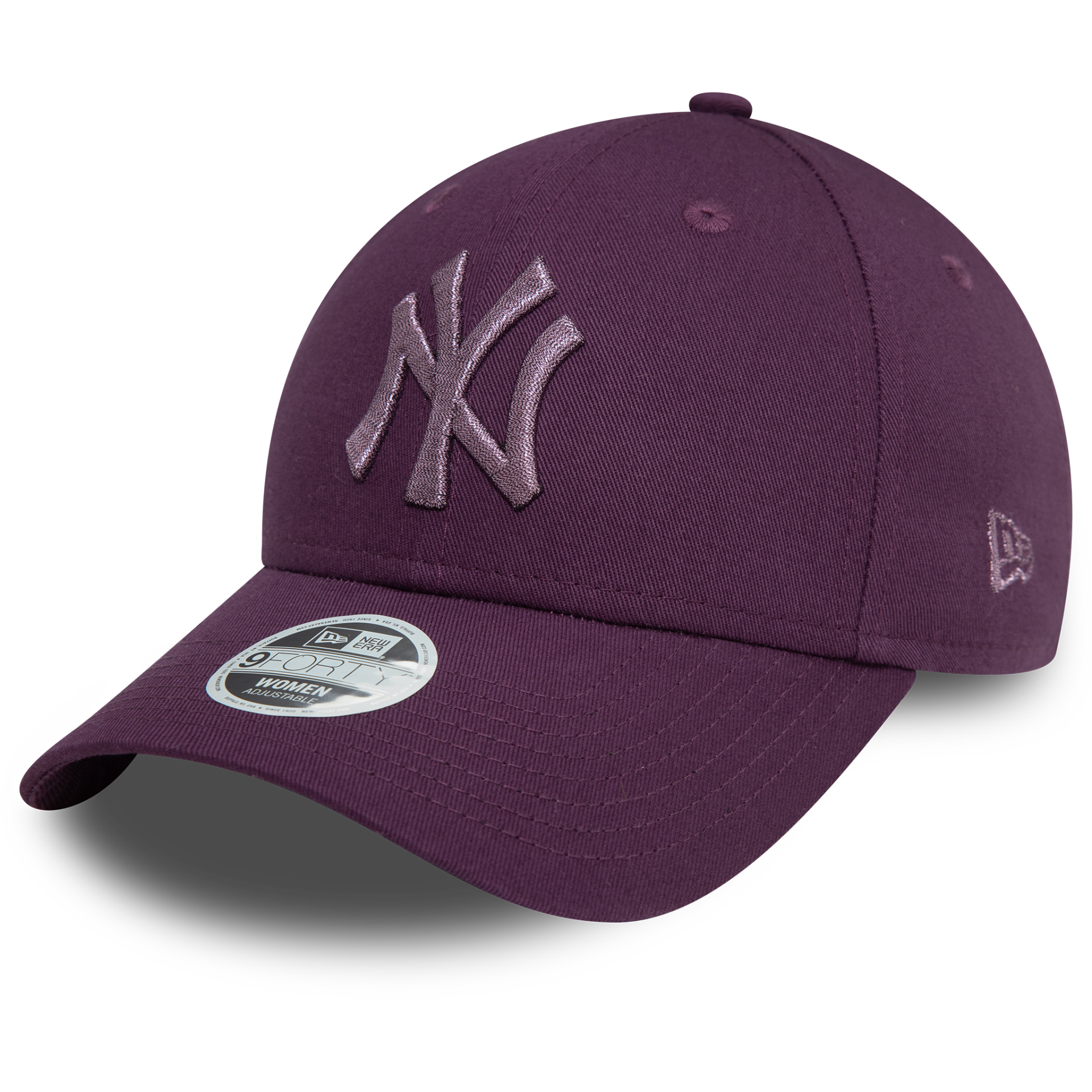 New York Yankees Kadın Metalik Logo Mor 9FORTY Şapka 60580749