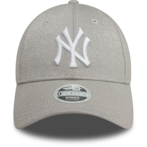 New York Yankees Kadın Gümüş Glitter Şapka 60580739