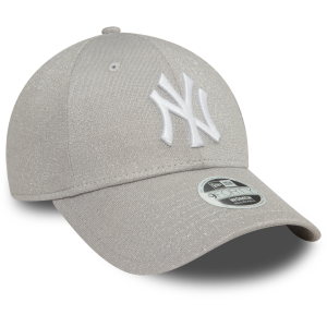 New York Yankees Kadın Gümüş Glitter Şapka 60580739