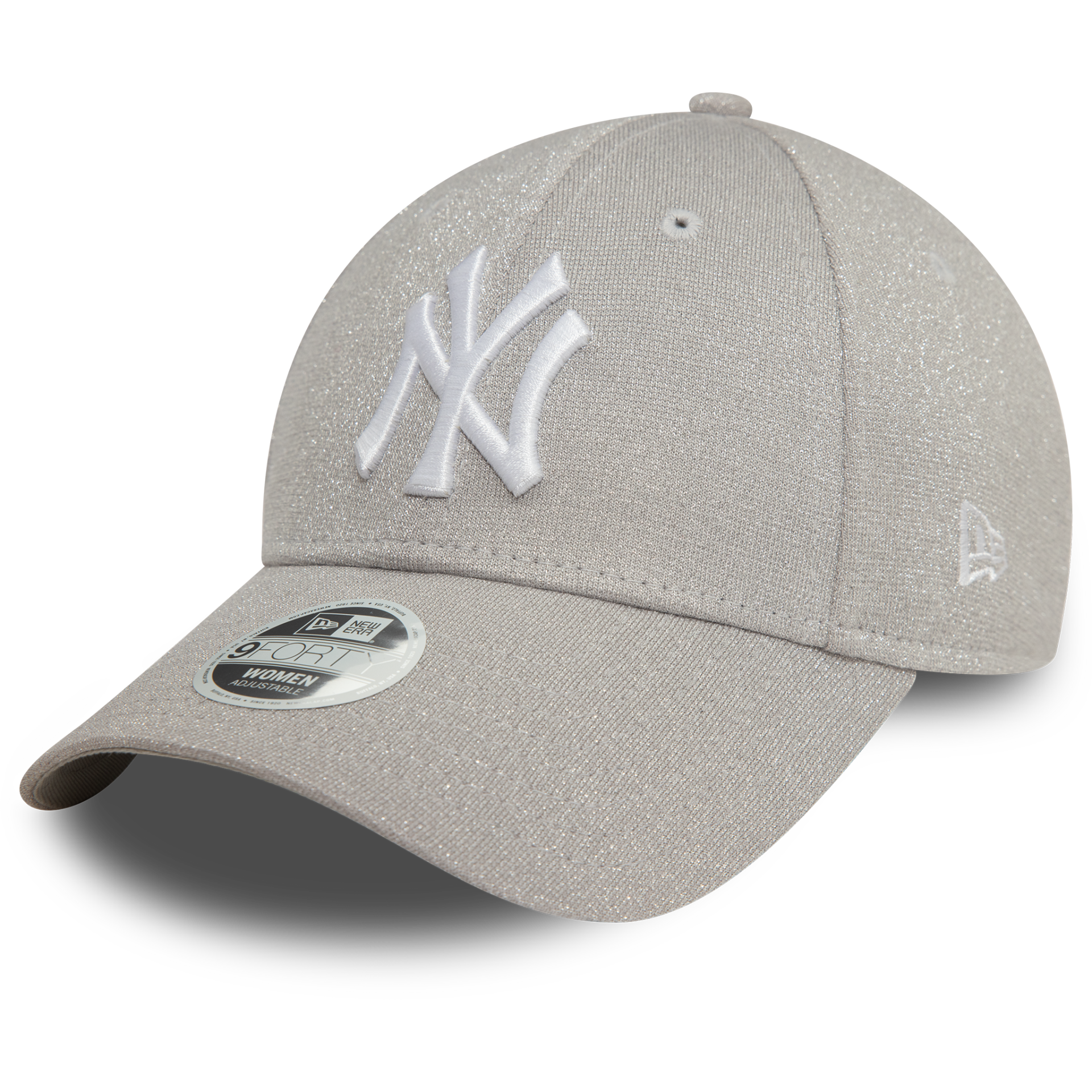 New York Yankees Kadın Gümüş Glitter Şapka 60580739