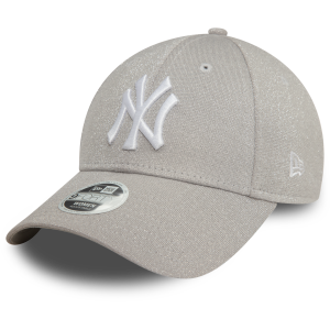 New York Yankees Kadın Gümüş Glitter Şapka 60580739