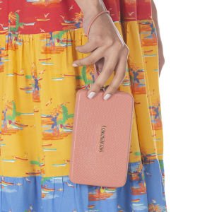Mini Bag Plus Glitter Şeftali Plaj Çantası